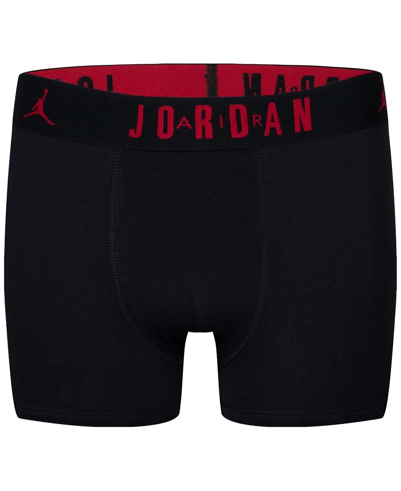 Jordan Big Boys Flight Dri-Fit Cotton Core Boxer Briefs, Pack of 3