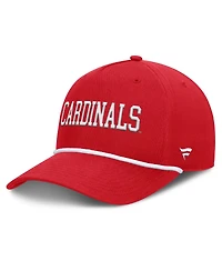Fanatics Men's Red Louisville Cardinals Foul Ball Rope Adjustable Hat