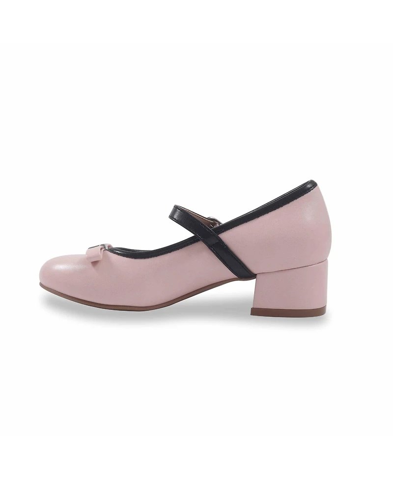 Sam and Libby Little Big Girls Almond Toe Dress Shoe