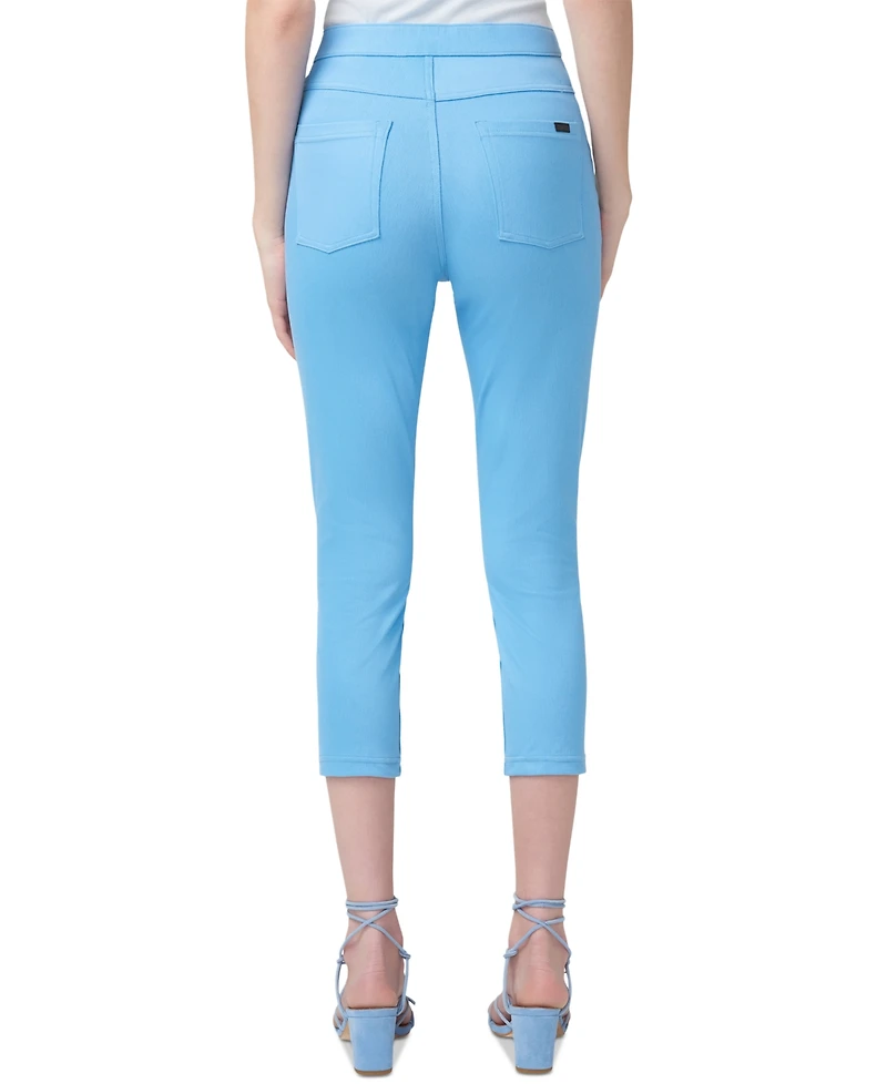 Hue Women's Mid-Rise Pull-On Denim Capri Leggings