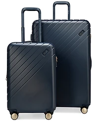 Elle Louvre 2-Piece Expandable Retro Spinner Luggage Set
