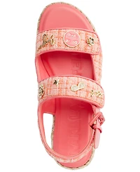 Karl Lagerfeld Paris Women's Charlay Almond Toe Flat Sandals