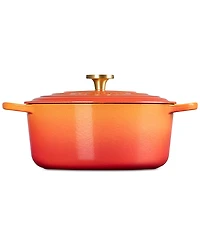 Le Creuset Signature 7.25-Qt. Flamme Doree Round Dutch Oven with Crucible Knob - 100th Anniversary Edition