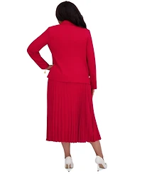 Kasper Women's Pleated Midi Skirt, Regular & Plus Sizes