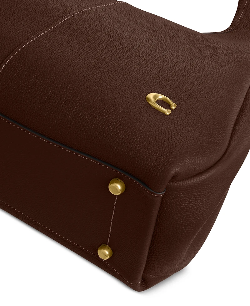 Coach Lana Medium Pebbled Leather Shoulder Bag