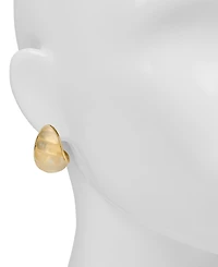 Patricia Nash Gold-Tone Scallop J Hoop Earrings