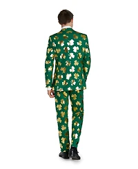 OppoSuits Men's St. Paddy's Day Suit - Patrick's Party Wear Slim Fit Green