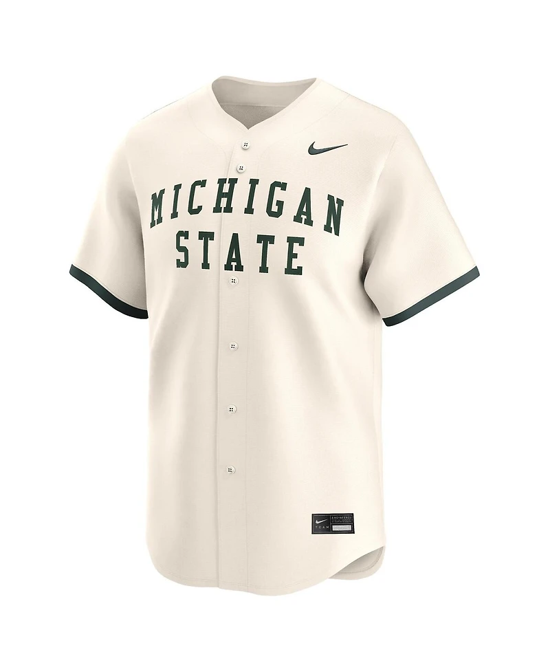 Nike Men's Natural Michigan State Spartans College Limited Baseball Jersey