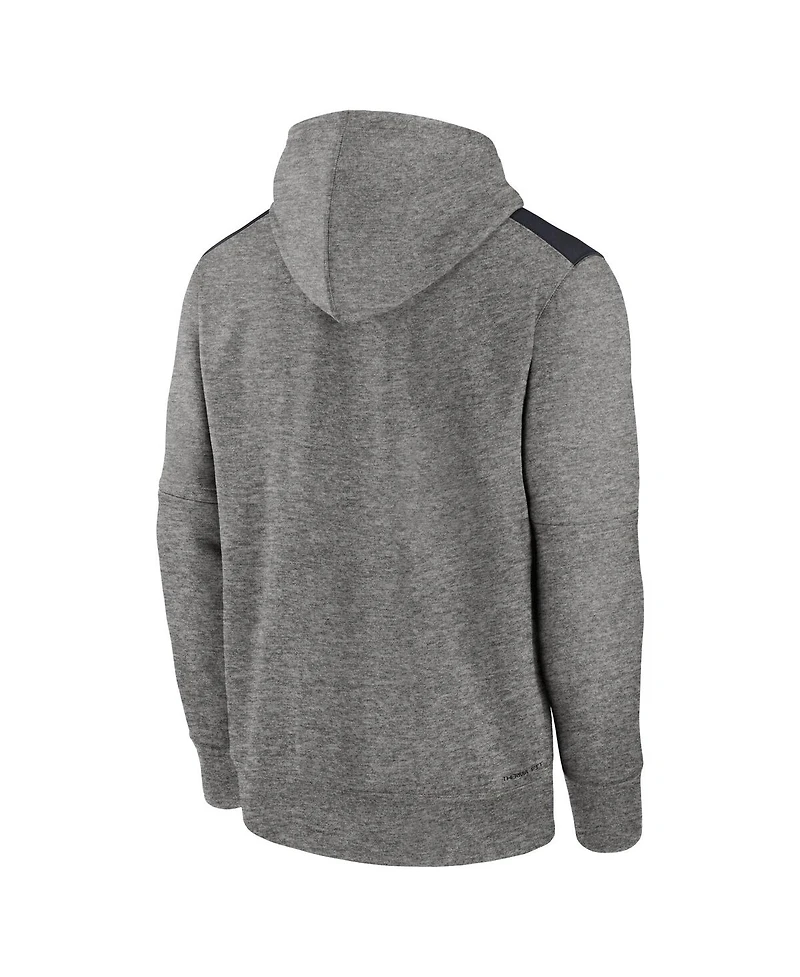 Nike Men's Heather Charcoal New York Yankees Authentic Collection Performance Pullover Hoodie