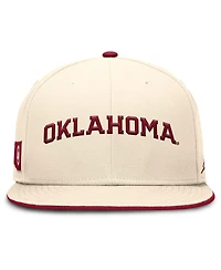 Jordan Men's Natural Oklahoma Sooners Primetime True Performance Fitted Hat