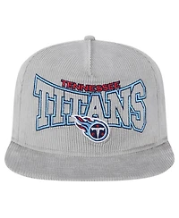 New Era Men's Gray Tennessee Titans Corduroy Golfer Adjustable Hat