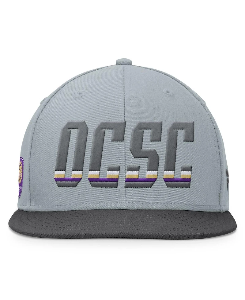 Fanatics Men's Gray Orlando City Sc Smoke Snapback Hat