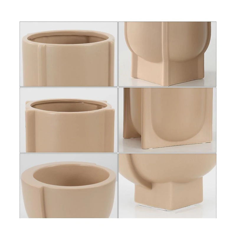 Monaco Ceramic Matte Vase Set3