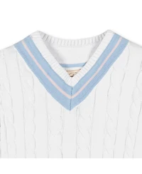 Hope & Henry Men's V-Neck Cricket Sweater