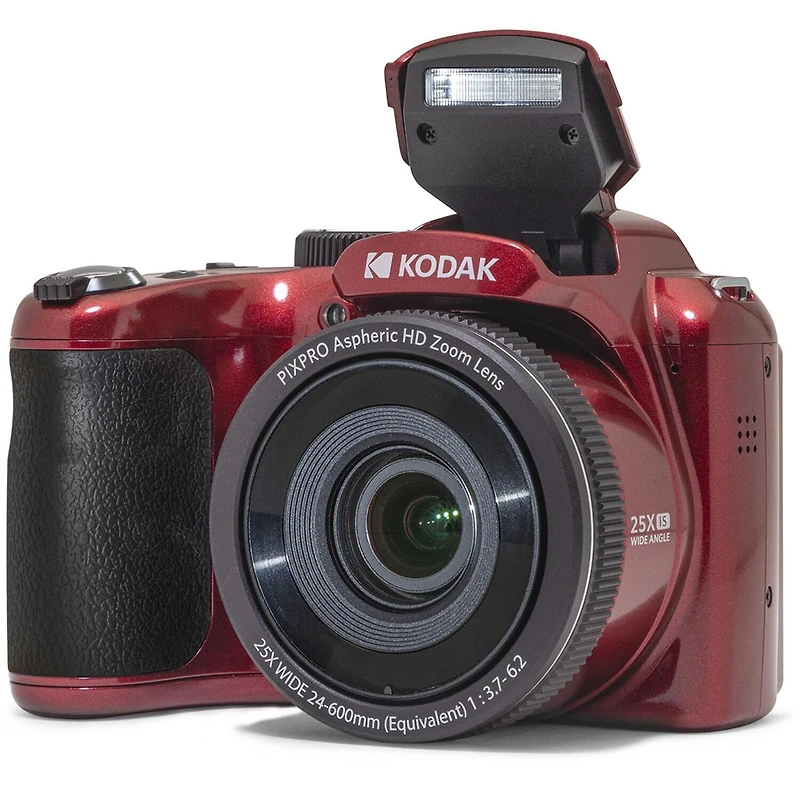 Kodak Pixpro AZ255-bk 16MP Digital Camera 25X Optical Zoom 24mm Wide Angle Lens Image Stabilization 1080P Full Hd Video 3" Lcd Vlogging