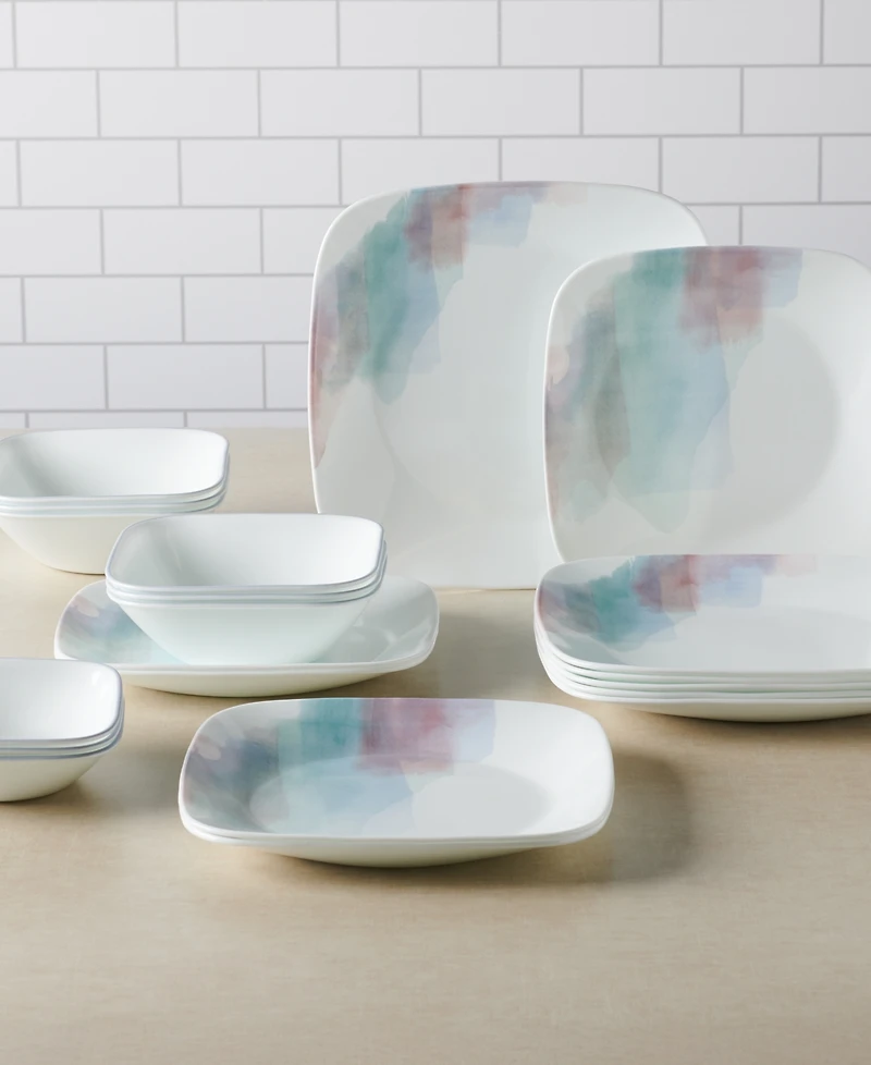 Corelle Aquarello 16 Pc. Dinnerware Set, Service for 4