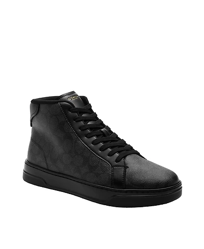 Coach Men's Highline Signature Canvas High Top Sneaker