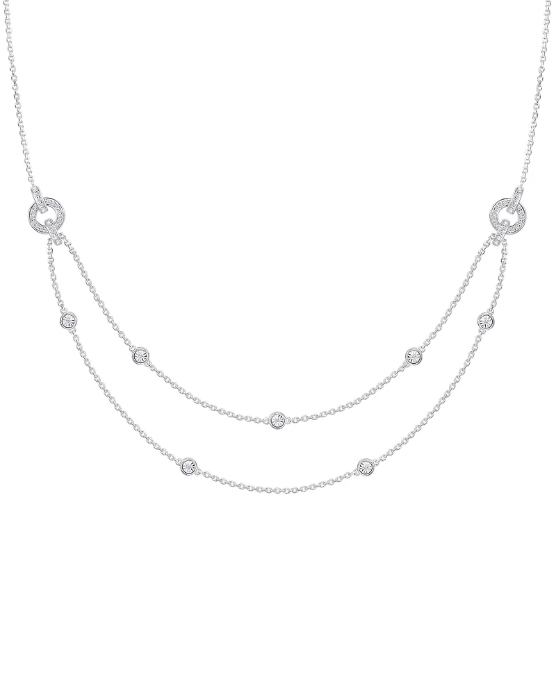 Diamond Two-Row Necklace (1/3 ct. t.w.) in Sterling Silver