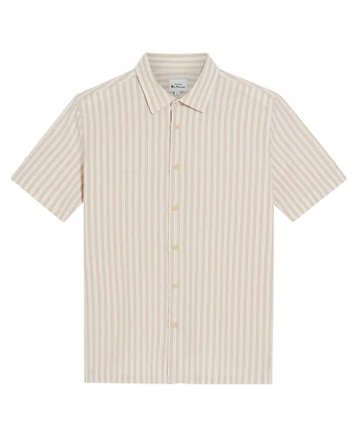 Ben Sherman Men's Seersucker Stripe Short Sleeve Shirt