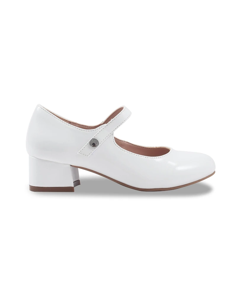 Kenneth Cole Reaction Little and Big Girls Cultivated Pearl Corlis Heel Shoe