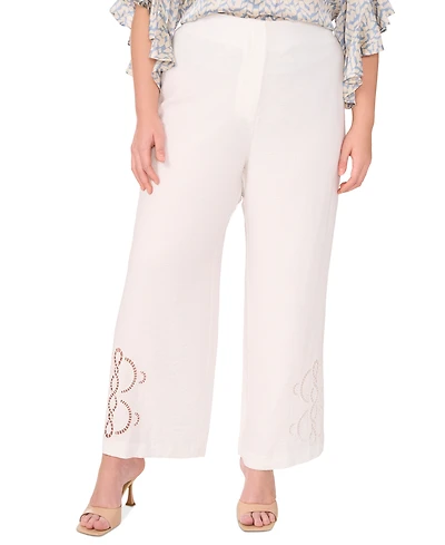 Vince Camuto Plus High-Rise Wide-Leg Pants