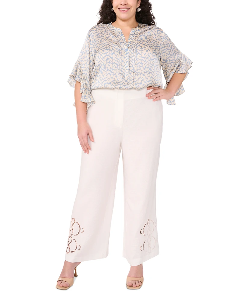 Vince Camuto Plus High-Rise Wide-Leg Pants