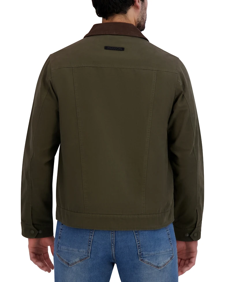 Hudson Men's Cotton Canvas Trucker Jacket