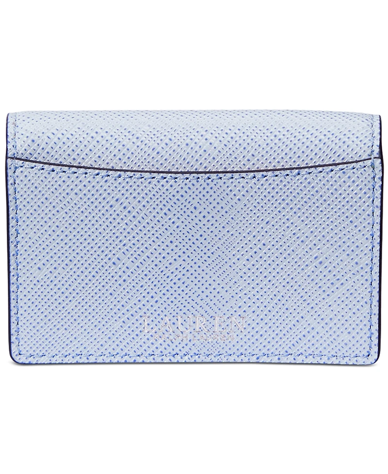 Lauren Ralph Textured Leather Small Flap Card Case
