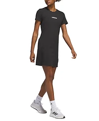 adidas Women's Cotton Essentials Short-Sleeve T-Shirt Dress