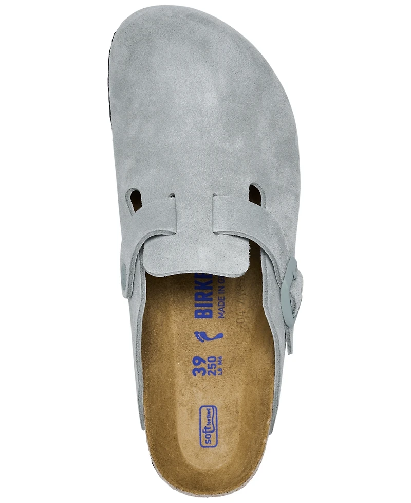 Birkenstock Women's Boston Soft Footbed Suede Leather Clogs from Finish Line