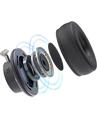 Noise-Canceling Rechargeable Wireless Headset with Ambidextrous Microphone