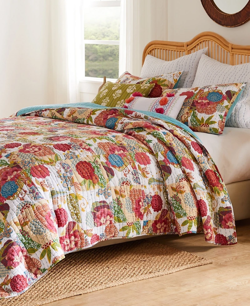 Greenland Home Fashions Jewel 3-Pc. Quilt Set, Full/Queen