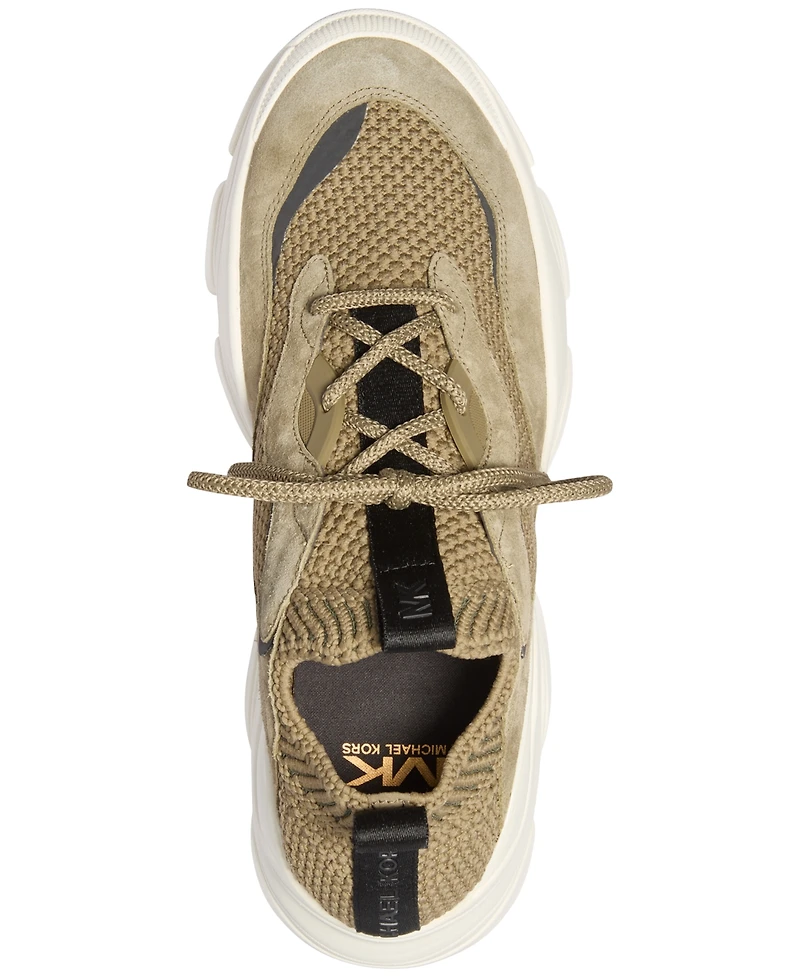 Michael Kors Men's Atlas Knit Lace-Up Trainer Sneakers