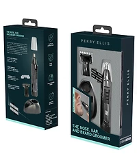 Nose, Ear and Facial Hair Groomer with Stand, Interchangeable Heads