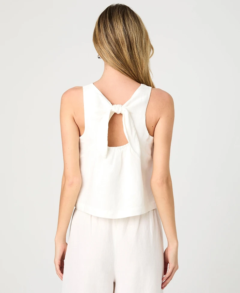 French Connection Women's Birdie Bow-Back Swing Top