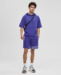 Mode Of One Mens Relaxed Fit Short Sleeve Hoodie Regular Fit Logo Print 7 French Terry Shorts Macys Exclusive