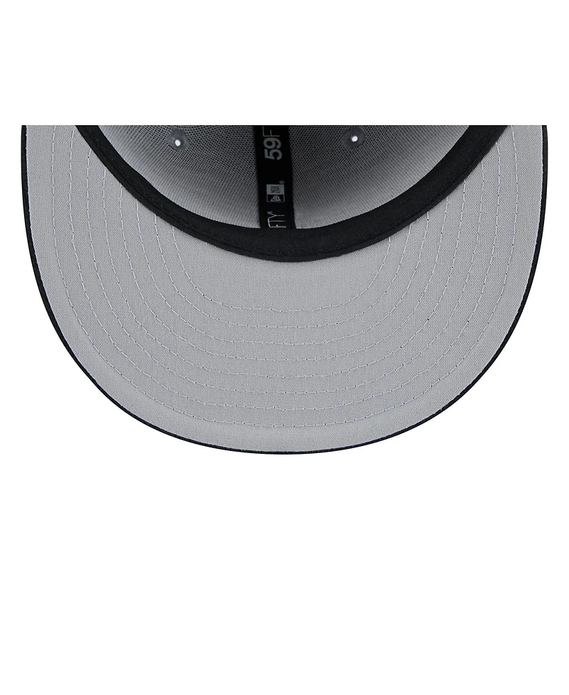 New Era Men's Gray/Black Miami Marlins 2025 Batting Practice 59FIFTY Fitted Hat