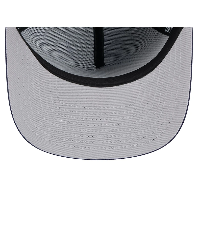 New Era Men's Navy Boston Celtics Colorpack A-Frame Pinch Front 59FIFTY Fitted Hat