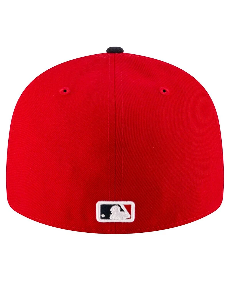 New Era Men's Red/Black Cleveland Guardians Authentic Collection On-Field Low Profile 59FIFTY Fitted Hat