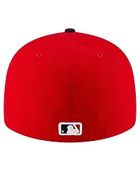 New Era Men's Red/Black Cleveland Guardians Authentic Collection On-Field Low Profile 59FIFTY Fitted Hat