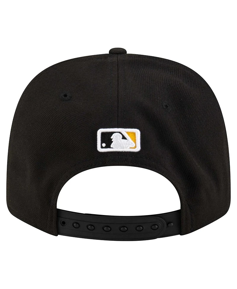 New Era Men's Black Pittsburgh Pirates Player Replica 9SEVENTY Adjustable Hat