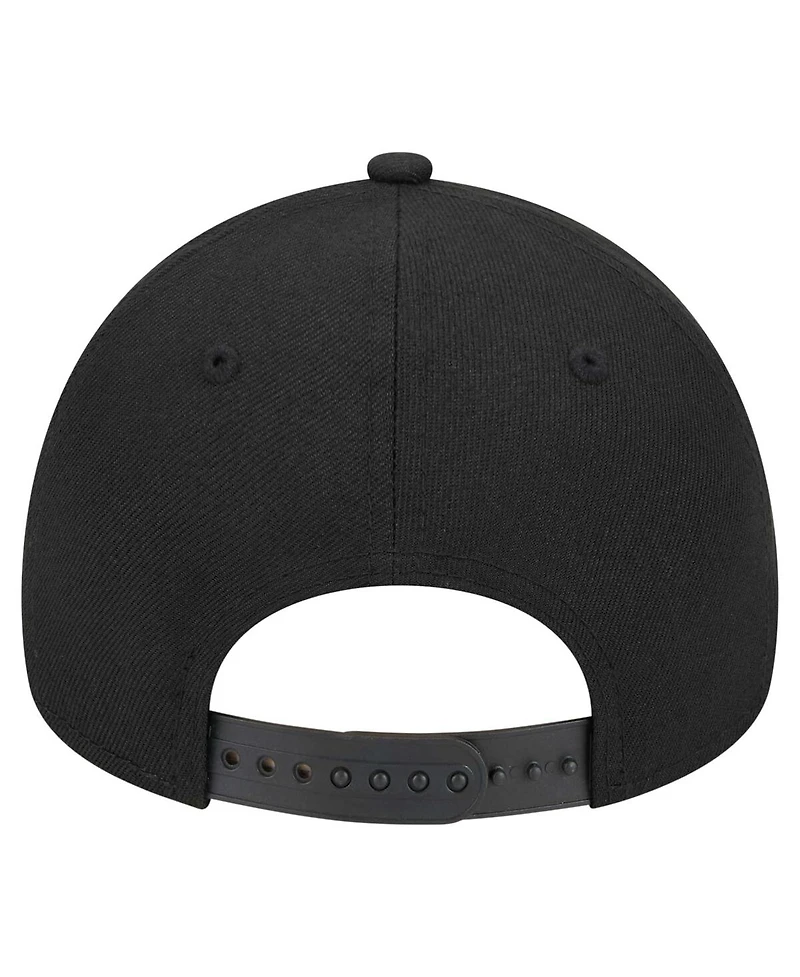 New Era Men's Black Cincinnati Bengals A-Frame 9FORTY Adjustable Hat