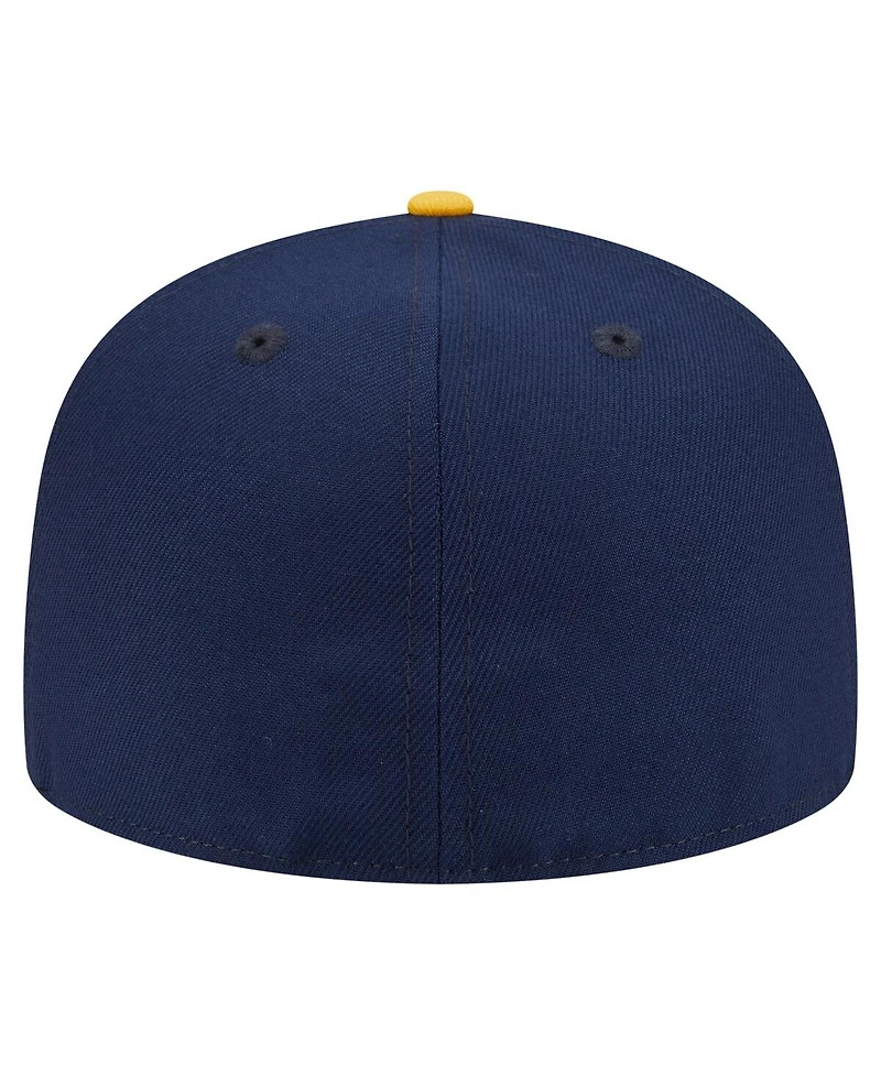 New Era Men's Navy La Galaxy 2025 Kickoff 59FIFTY Fitted Hat