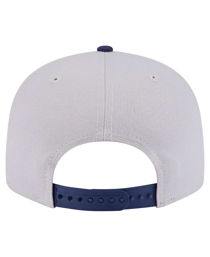 New Era Men's Gray/Navy Utah Jazz Color Pack Two-Tone 9FIFTY Snapback Hat