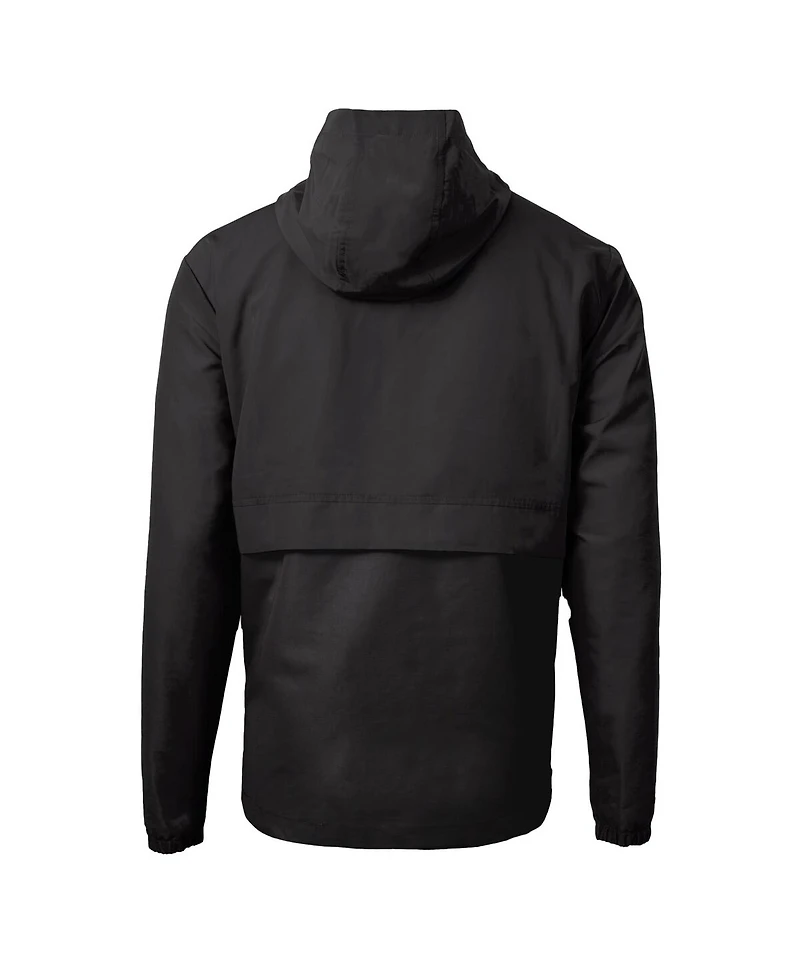 Cutter & Buck Men's Black Atlanta Falcons Charter Eco Half-Zip Anorak Jacket