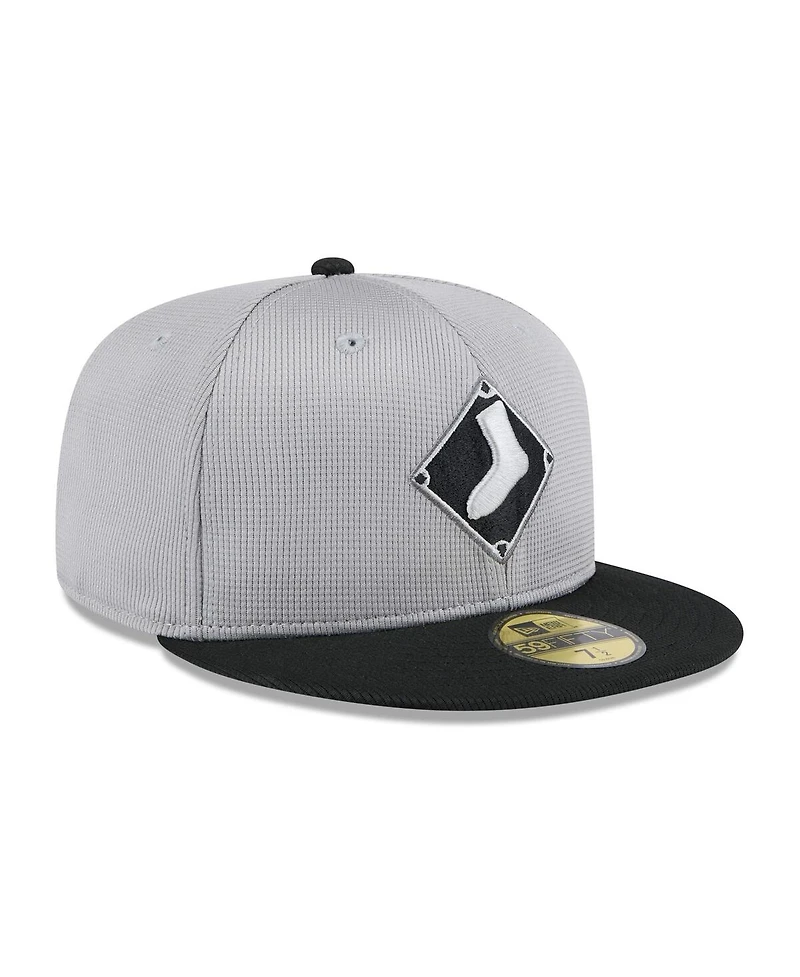 New Era Men's Gray/ Chicago White Sox 2025 Batting Practice 59FIFTY Fitted Hat