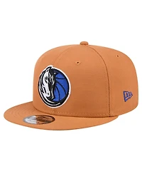 New Era Men's Tan Dallas Mavericks Color Pack 9FIFTY Snapback Hat