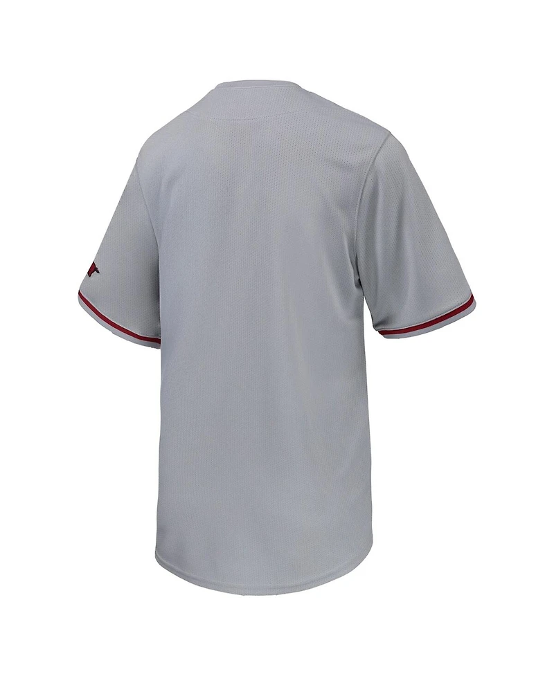 Nike Big Boys and Girls Gray Arkansas Razorbacks Limited Baseball Jersey