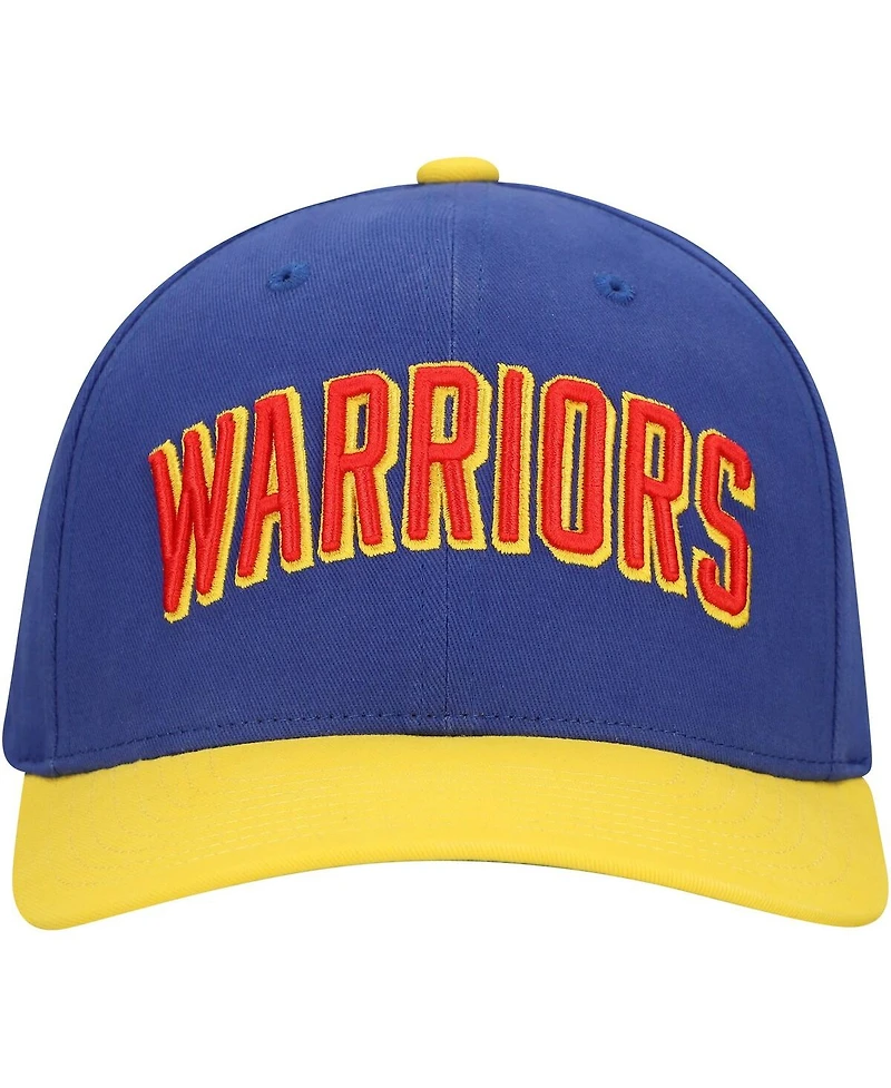 Mitchell & Ness Men's Royal/Gold Golden State Warriors Team Up Classic Edition Adjustable Hat
