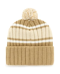 '47 Brand Men's Khaki Philadelphia Eagles Two-Time Super Bowl Champions Plateau Cuffed with Pom Knit Hat